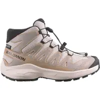 Salomon - Kinder Wanderschuhe für Tageswanderungen – Kind – XA Pro Mid WP J - XA Pro Mid WP J Black/Sedona Sage - Kindergröße 35 - Grau
