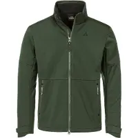 Schöffel Softshelljacke SCHÖFFEL, Herren, Gr. 50, grün (schwarz jade), Obermaterial: 100% Polyester. Futter: 100% Polyester, Jacken Softshelljacke, wasser- und windabweisend, mit Polyesterfutter, aus Polyester