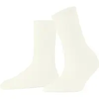 Falke Socken "Cotton Rib", Damen, Gr. 39-42, weiß (off, weiß (2040)), Obermaterial: 90% Baumwolle CO. 9% Polyamid PA. 1% Elasthan EL., Socken Socken