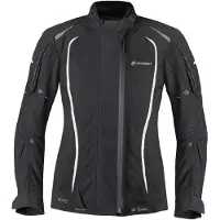 Germot Textiljacke MotoQueen Damen, schwarz/weiß - Größe 52D