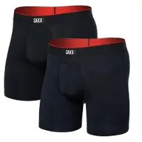 Saxx Multi-sport Mesh Boxer Brief FLY 2PK full tilt chevron/black (FTB) XL