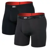 Saxx Multi-sport Mesh Boxer Brief FLY 2PK remote camo wb/black (RCW) S