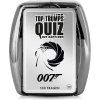 Winning Moves Top Trumps Quiz - James Bond Ratespiel Wissensspiel Fragespiel Gesellschaftsspiel