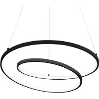 Ideal Lux Oz LED-Hängeleuchte Ø 80 cm schwarz