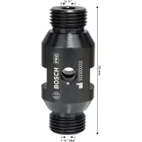 Bosch Adapter für Diamantbohrkronen, Maschinenseite G1/2 Zoll, Kronenseite G1/2 Zoll