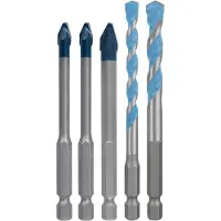 Bosch EXPERT HEX-9 Hard Ceramic und HEX-9 Multi Construction Bohrer 6/8 mm, 5-teiliges Set - 2608902314