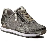 Nikcorp GABOR EFFEKT.MET Damen Halbschuhe aus Platinleder mit Reißverschluss 36