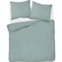 Detexpol Satin-Bettwäsche 160x200 Glatt gestreift Premium Mint