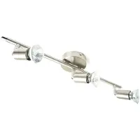 Dapo Leuchten Strahlerserie Linos 1 bis 6 flammig nickel Spot schwenkbar Fassung GU10 Lampe Dreiflammig