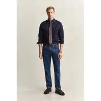 Gant für Herren. 1000021 Jeans Regular Fit, mittelblau gewaschen, Vintage (32/36), Lässig, Baumwolle, Denim