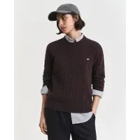 Gant für Damen. 4805315 Zopfmuster-Pullover braun (XL), Lässig, Wolle, Klassisch