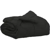 vidaXL Sommerdecke 200 x 200 cm Sommer 200 gsm Schwarz