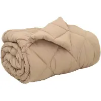 vidaXL Winterbettdecke 220 x 260 cm 450 g/m² Taupe