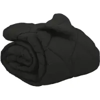 vidaXL Winterbettdecke 155 x 220 cm 450 g/m² Schwarz