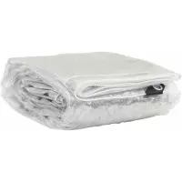 vidaXL Transparente Plane mit Ösen 4x8 m PVC