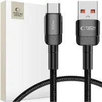 TechProtection Ultraboost Evo Usb-C-Kabel 100W/5A 50Cm Schwarz