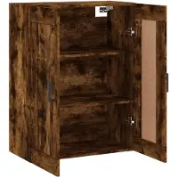 vidaXL Wandschrank Räuchereiche 69,5x34x90 cm Holzwerkstoff
