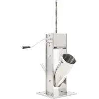 vidaXL Manueller Wurstfüller Silbern 5 L Edelstahl