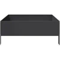 vidaXL Hochbeet Schwarz 100x100x41 cm Stahl