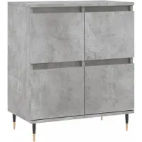 vidaXL Sideboard Betongrau 60x35x70 cm Holzwerkstoff