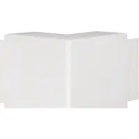 Hager LF6011039016 Außeneck halogenfrei zu Leitungsführungskanal LF/FB 60x110mm verkehrsweiß