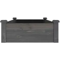 vidaXL Hochbeet mit Einsatz Grau 120x60x25 cm Massivholz Tanne