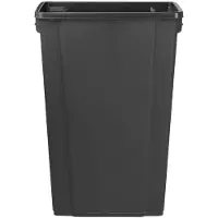 Jantex Slim Mülleimer Schwarz 80Ltr