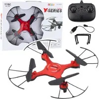 Lean Toys Leantoys Drohne Y20 UFO R/C rotierende Lichter rot