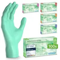 Arnowa ARNOMED NITRIL PEPPERMINT GREEN Bunte Einmalhandschuhe aus Nitril Mintgrün XS