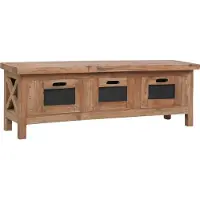 The Living Store TV-Schrank mit 3 Schubladen 120×30×40 cm Massivholz Mahagoni