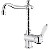 Hak KIRKÉ WHITE Küchenarmatur, weisser Hebel, Chrom