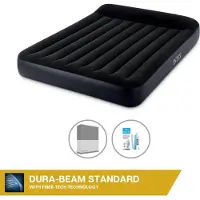 OEM Luftbett - Zweierbett - 152 x 203 x 25 cm - Blauw - inkl. Pumpe - Bettwäsche und Reparaturset