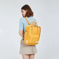 Kono Senfgelber Vintage Damenrucksack Wasserdicht Rechteckig KN03