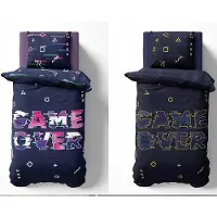 Carbotex Gamer Pad Baumwoll-Bettwäsche Wendbar 160x200 cm