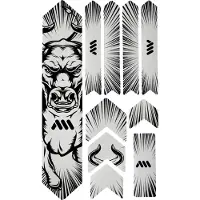 AMS Aufkleber Honeycomb Frame Guard Extra Bull Rahmenschutz Bull schwarz AMSFG2BKBU