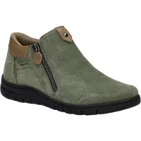 Josef seibel Stiefelette "Nenra 01, oliv-kombi", Damen, Gr. 38, grün (oliv, kombi), Obermaterial: 100% Rindsleder Leather cow., Schuhe Stiefelette