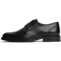 Tommy Hilfiger Schnürschuh "CORPORATE DRESSY LTH SHOE", Herren, Gr. 44, Leder Synthetik Textil, schwarz, Nappaleder, Schuhe Schnürschuh, Abendschuh, Festtagsschuh mit dezenten Ziernähten