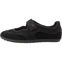 Ugg für Damen. 1187530 Schwarze Mary-Jane-Halbschuhe aus Quill-Leder (37), Flach, Wildleder, Klettverschluss, Lässig