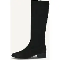 Caprice Stiefel , Damen, Gr. 40,5, Synthetik, XS-Schaft, blau (schwarz), Leder, Textil, Schuhe Stiefel, Blockabsatz, Langschaftstiefel in spitzer Form, bequeme Weite