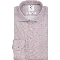 R2 Knitted Businesshemd Mauve