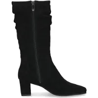 Caprice Damen Stiefel mit modischer Raffung und Blockabsatz 9-25303-47, Größe:38 EU, Farbe:Schwarz