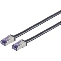 S-Impuls Patchkabel Cat. 6A SuperFlex S/FTP, schwarz, 20m