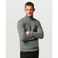Belstaff für Herren. 106570 Graues Sweatshirt mit Quarter-Zip (XL), Lässig, Baumwolle