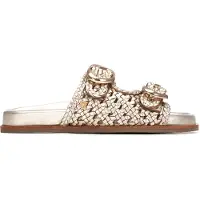 Carmela für Damen. 16305803-ORO Ledersandalen 163058 gold (41), Wohnung, Schnalle, Lässig