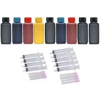 Inkpro Nachfüllset, 9 x 100 ml Photo Druckertinte für Epson Stylus Photo R2880 und R3000