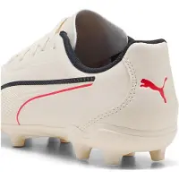 Puma Jugendliche KING 20 PLAY FG/AG Fußballschuhe Almond-Black, Schuhgröße:34 EU