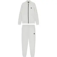 EA7 für Herren. 8NPV56_PJ4EZ Premium Shield Trainingsanzug weiß (M), Lässig, Sportlich, Polyester, Langarm