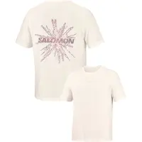 Salomon - Shkout Core Short Sleeve Tee GFX - Laufshirt Gr S weiß