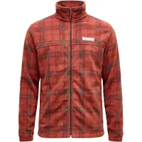 Columbia Men's Steens Mountain Printed Jacket red oxide plaided tonal, shark (632) L