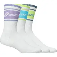 Asics Unisex. 3033C295 Pack 3 Socken Logo Crew weiß (S), Heimtextilien, Sportlich, Baumwolle